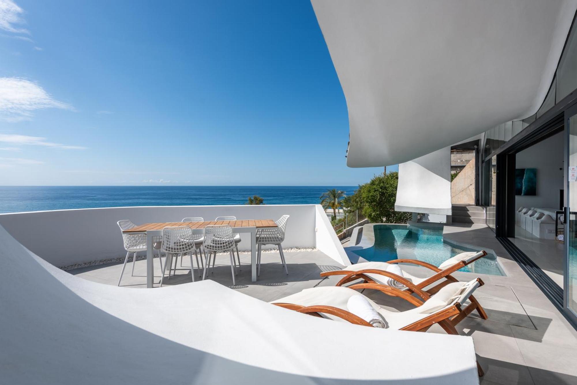 Rentitspain Casa Del Acantilado Piscina Climatizada Salobrena Luaran gambar