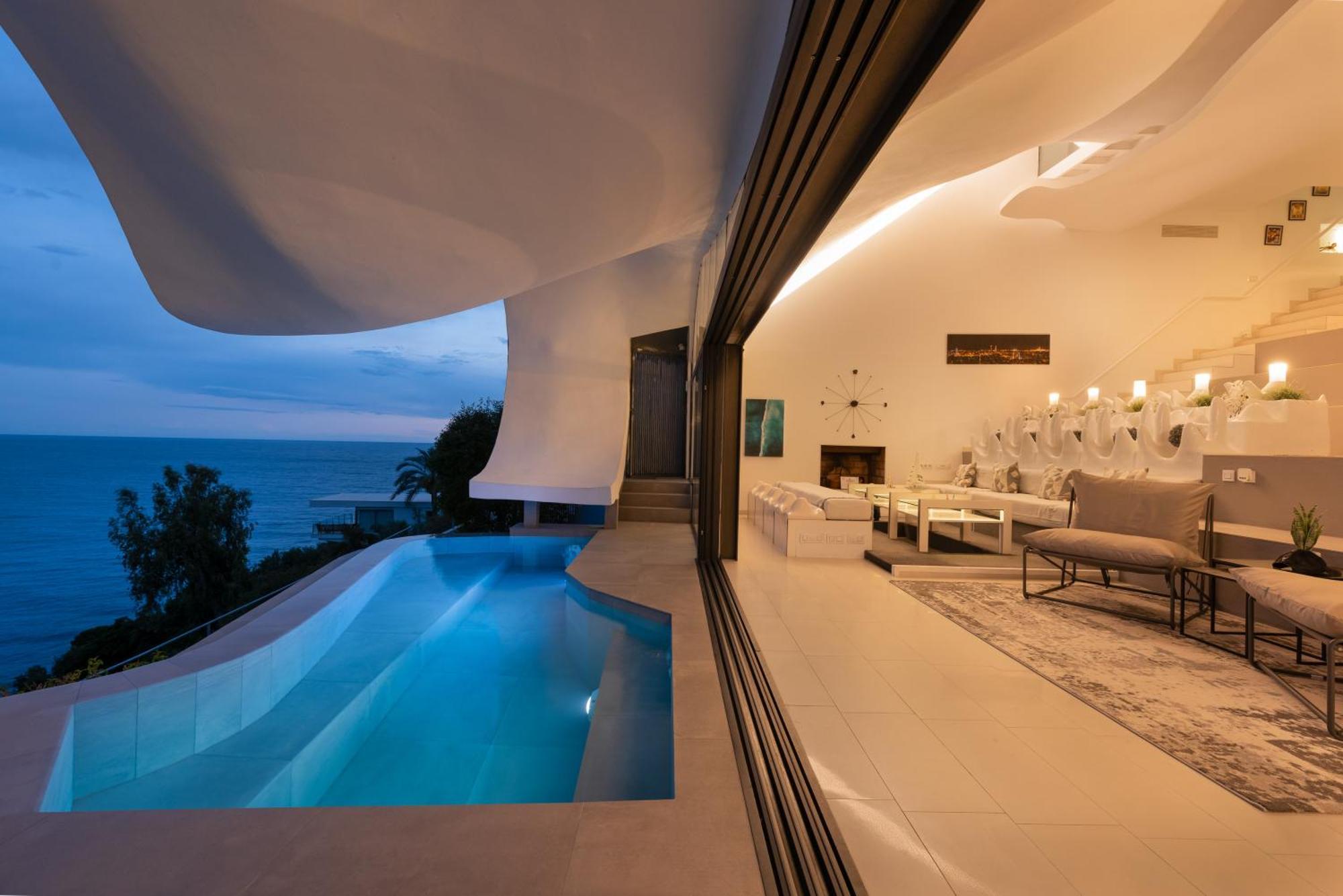 Rentitspain Casa Del Acantilado Piscina Climatizada Salobrena Luaran gambar