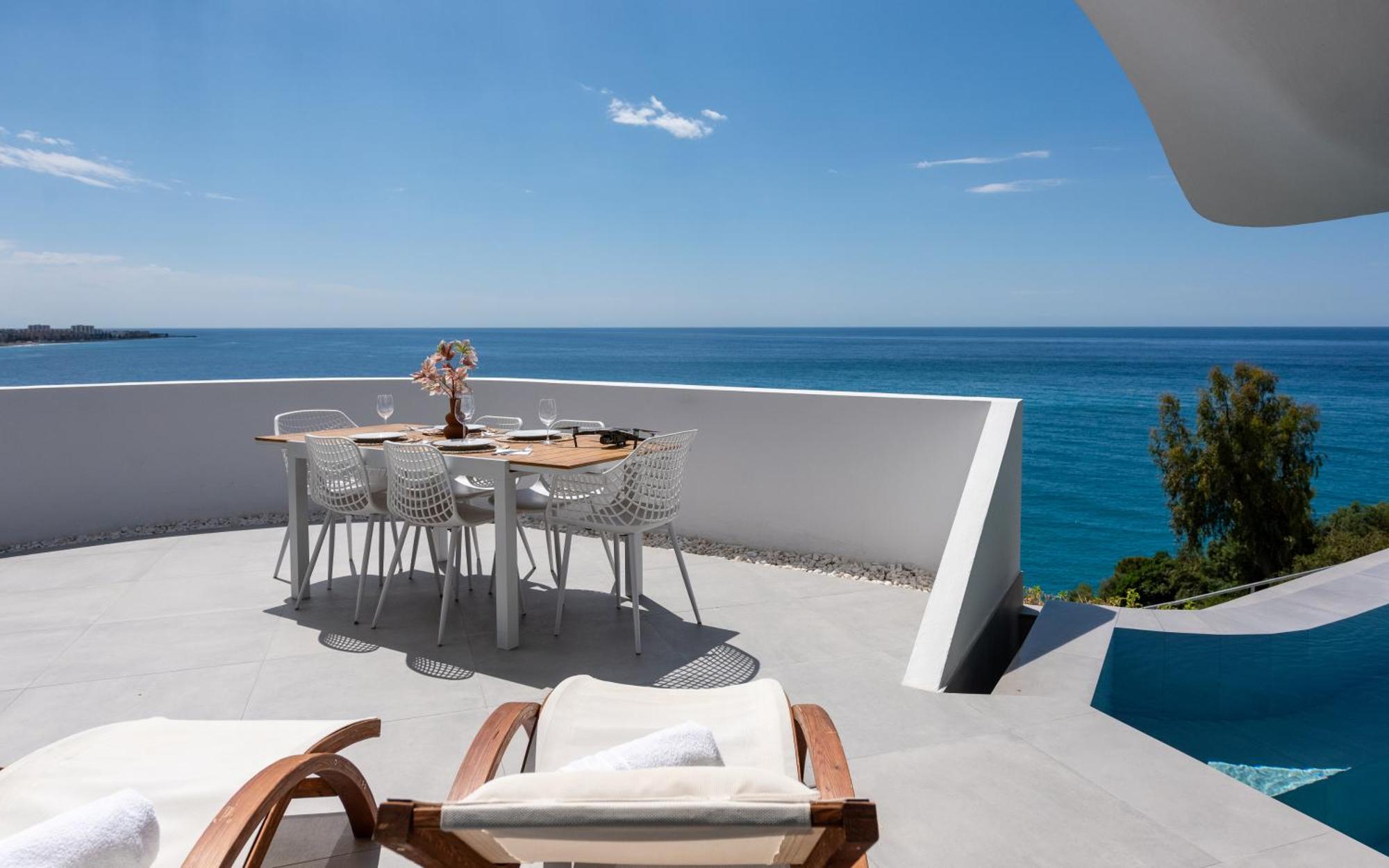 Rentitspain Casa Del Acantilado Piscina Climatizada Salobrena Luaran gambar