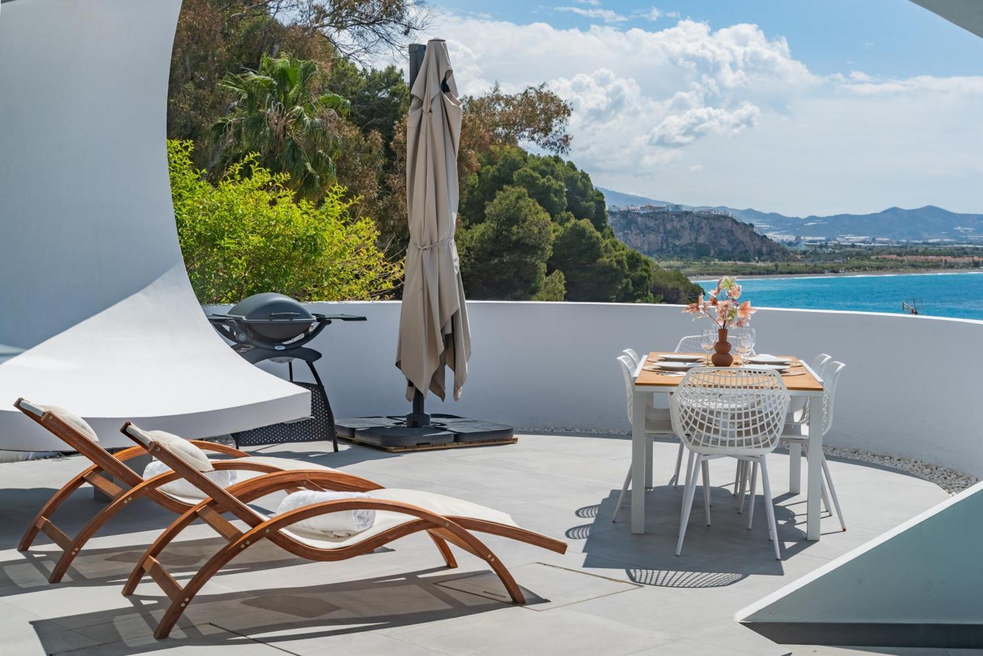Rentitspain Casa Del Acantilado Piscina Climatizada Salobrena Luaran gambar