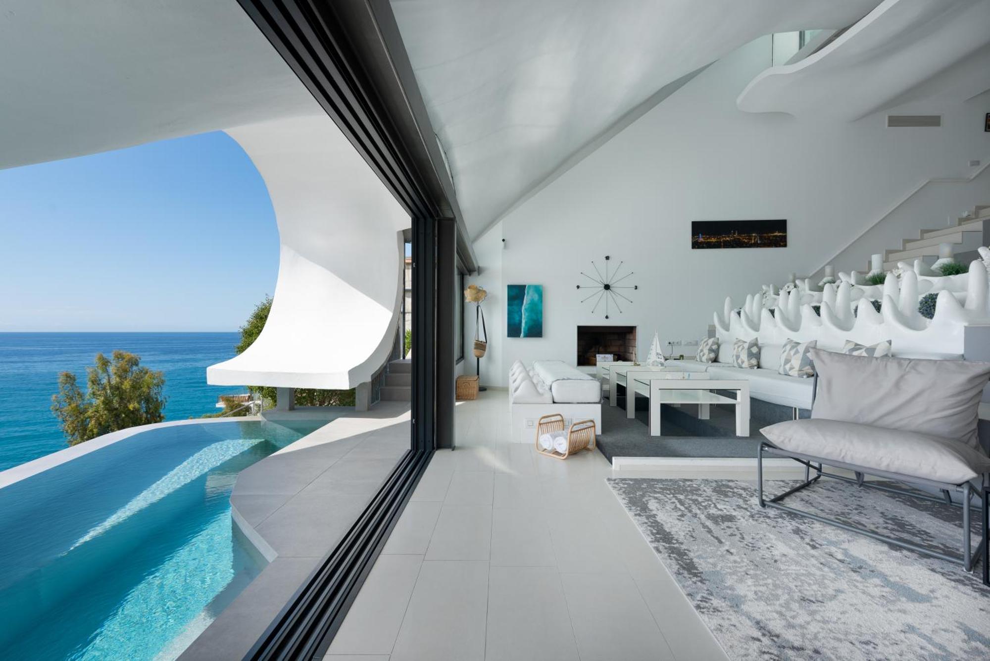 Rentitspain Casa Del Acantilado Piscina Climatizada Salobrena Luaran gambar