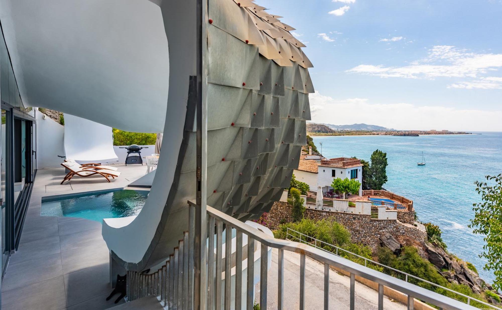 Rentitspain Casa Del Acantilado Piscina Climatizada Salobrena Luaran gambar