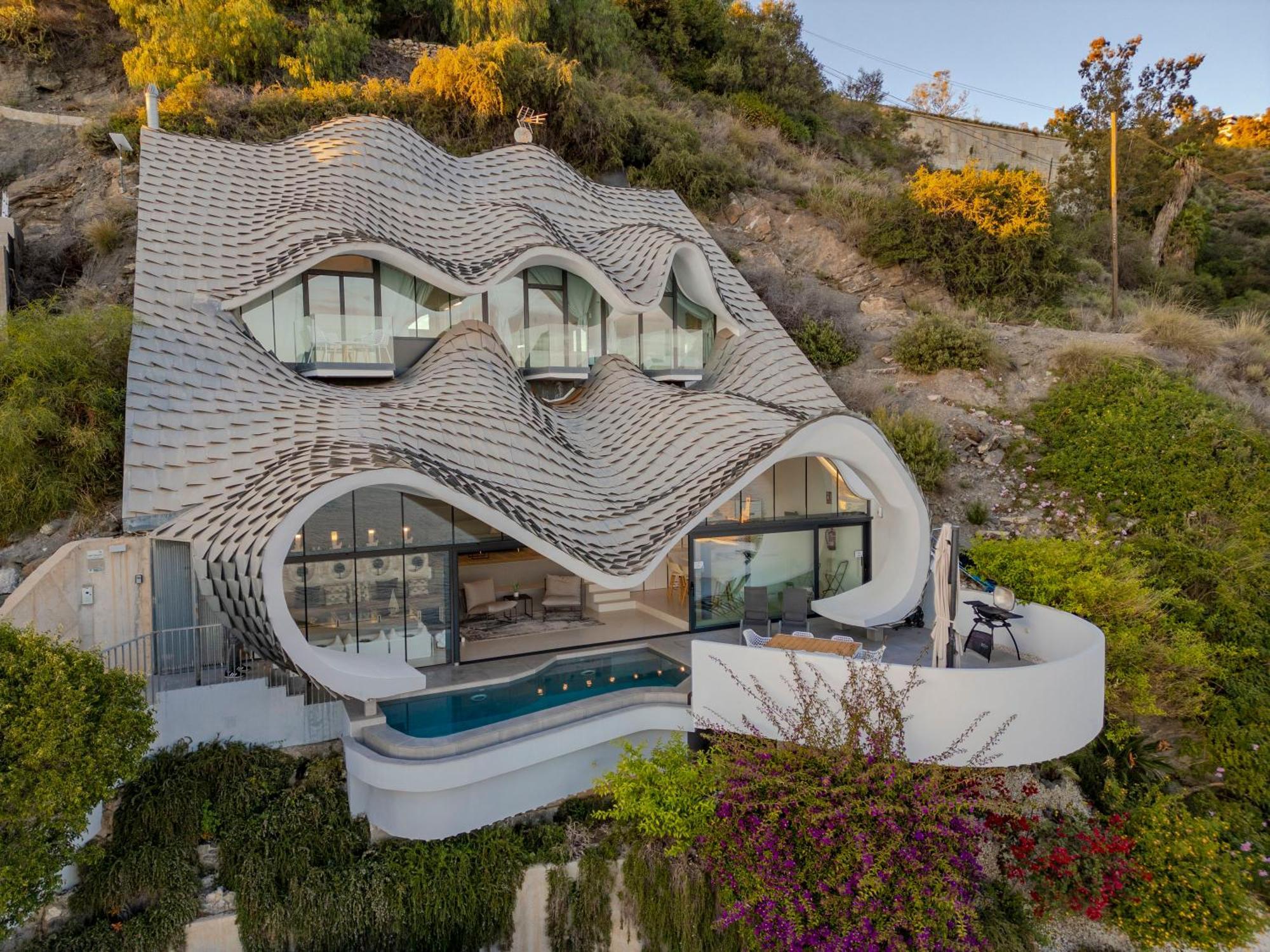 Rentitspain Casa Del Acantilado Piscina Climatizada Salobrena Luaran gambar