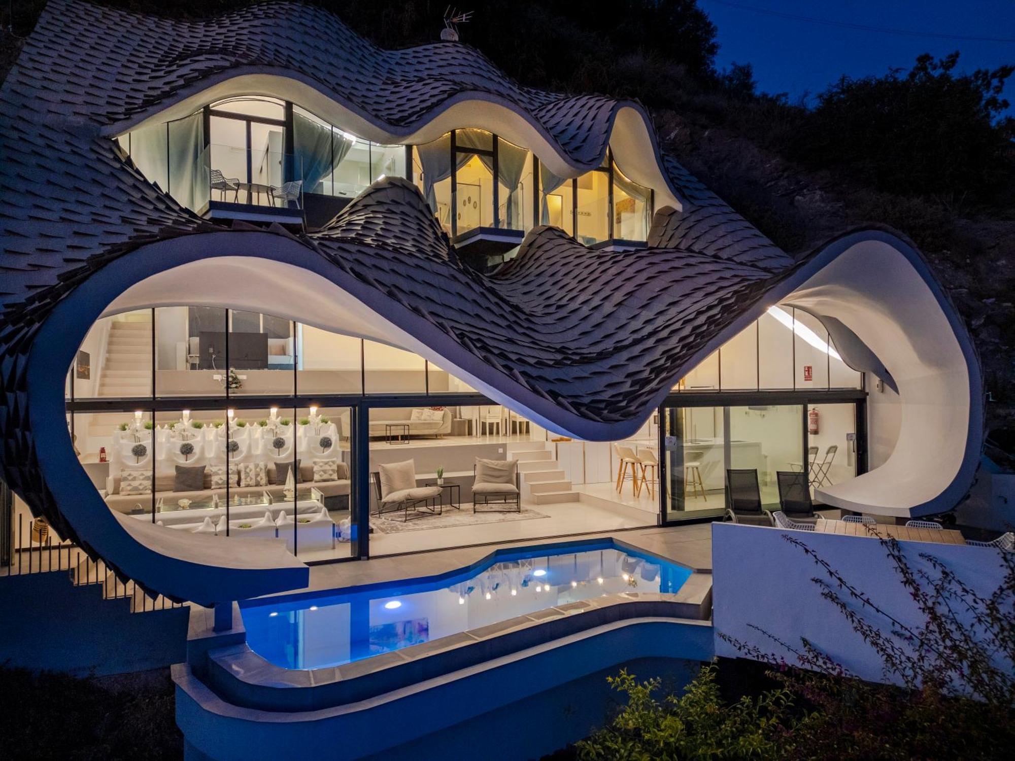 Rentitspain Casa Del Acantilado Piscina Climatizada Salobrena Luaran gambar